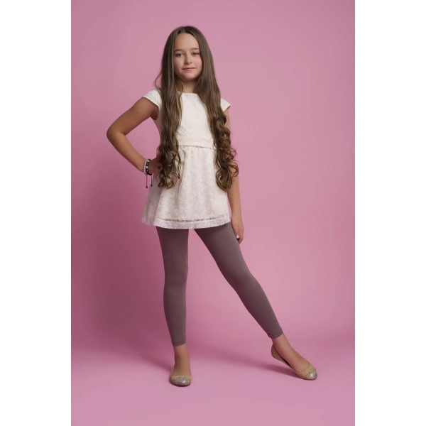 Legginsy dziecięce bawełniane długie ZOE