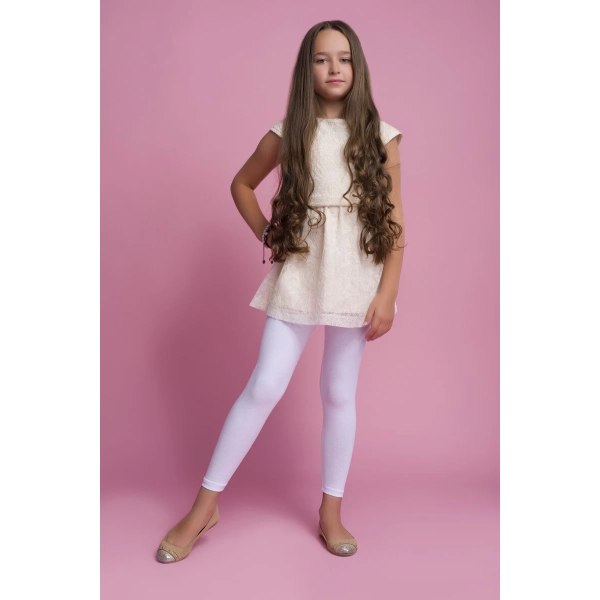 Legginsy dziecięce bawełniane długie ZOE