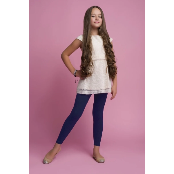 Legginsy dziecięce bawełniane długie ZOE
