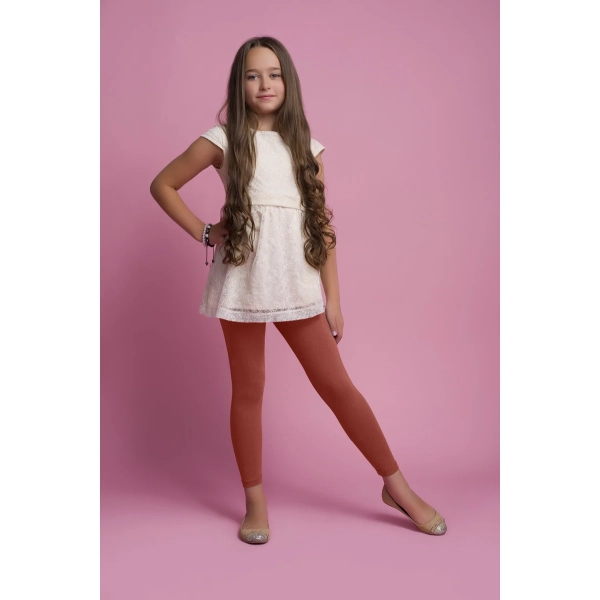Legginsy dziecięce bawełniane długie ZOE
